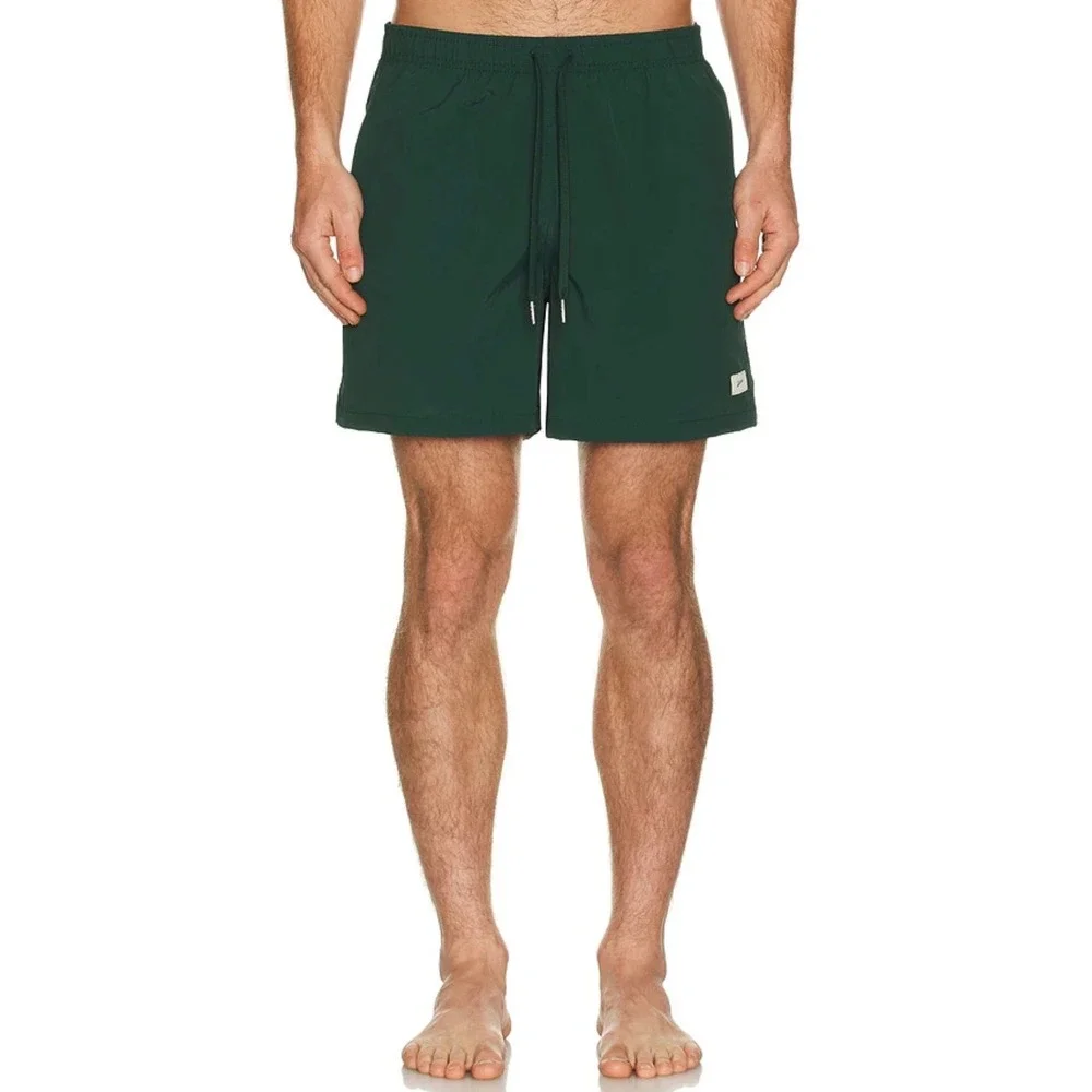 NWT Bather Swim Trunk in Solid Pine